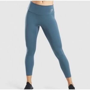 Blue‎ Gymshark Align Style Training Leggings Crop Size M